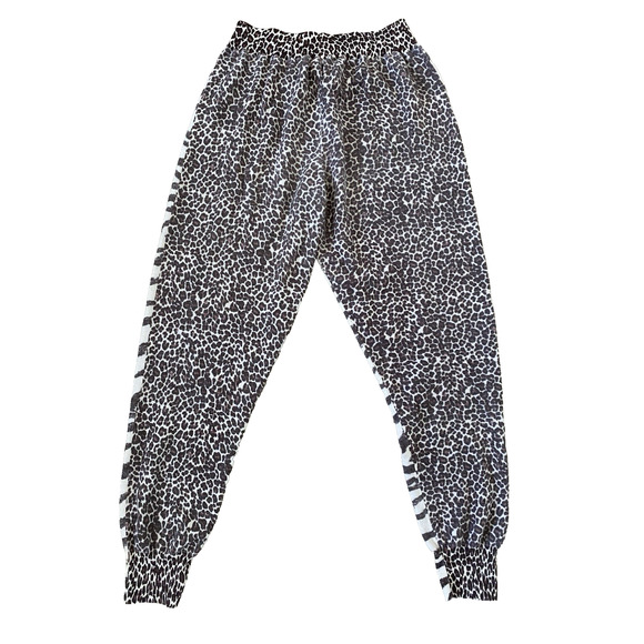 Stella McCartney Leopard Animal Print 100% Wool Pants 36 Designer Luxury Cozy - Picture 2 of 11